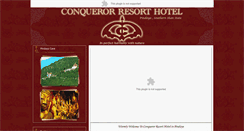 Desktop Screenshot of conquerorresorthotel.com